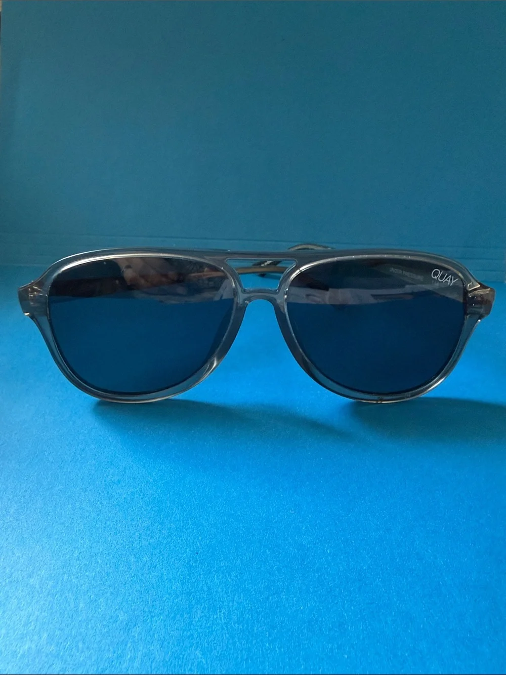 Quay Australia Men’s Grey Frame Sunglasses “Under Pressure”